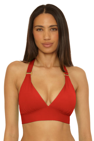 ESSENTIALS HALTER TOP