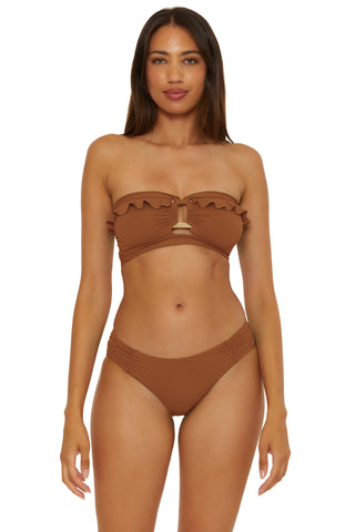 BUCKLE UP BANDEAU TOP