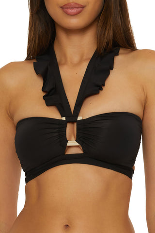 BUCKLE UP BANDEAU TOP